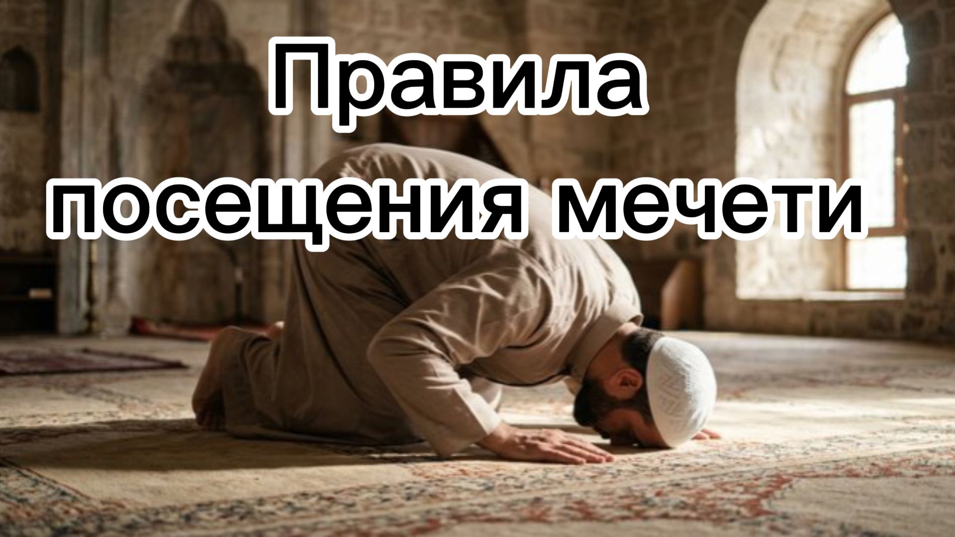 Важные правила посещения мечети мусульманином