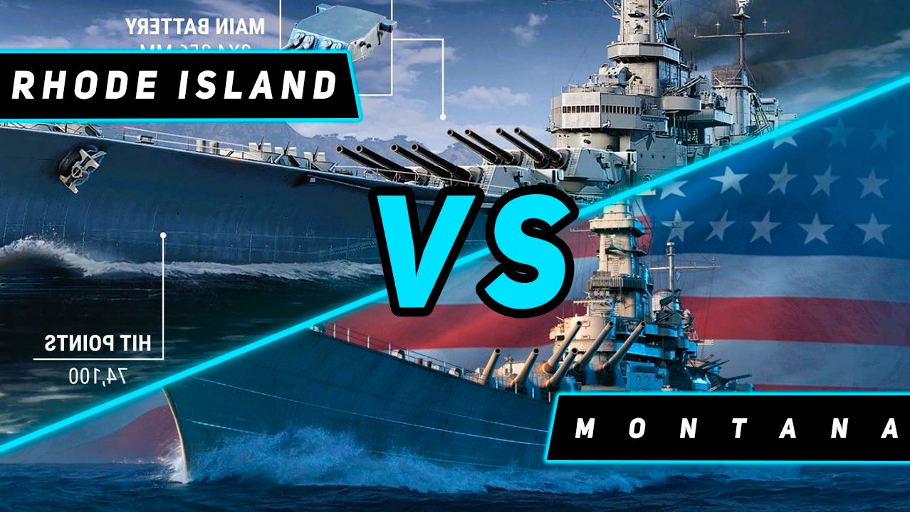 ЛИНКОР RHODE ISLAND VS MONTANA! ЧТО ОКАЖЕТСЯ СИЛЬНЕЕ?  TWITCH RUTUBE YOUTUBE WORLD OF WARSHIPS