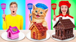 Кулинарный Челлендж# Я против Бабушки с Котиком # Фантастические Лайфхаки с Едой от Multi DO Sm