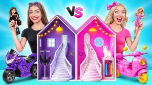 Строим Удивительный Кукольный Домик Барби vs Братц Челлендж # Война Пранков