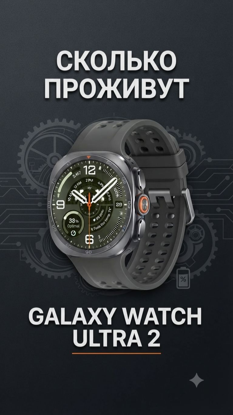 Сколько проживут Galaxy Watch Ultra 2 с первого включения