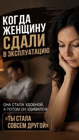 Когда женщину сдали в эксплуатацию