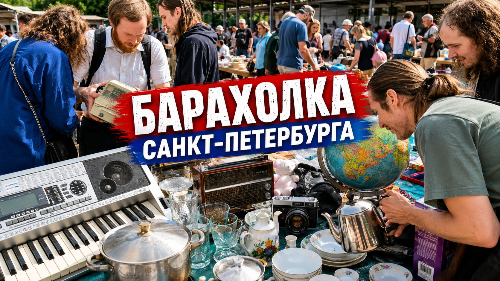 Что Продают на БАРАХОЛКЕ Питера. Секонд Хенд под открытым небом