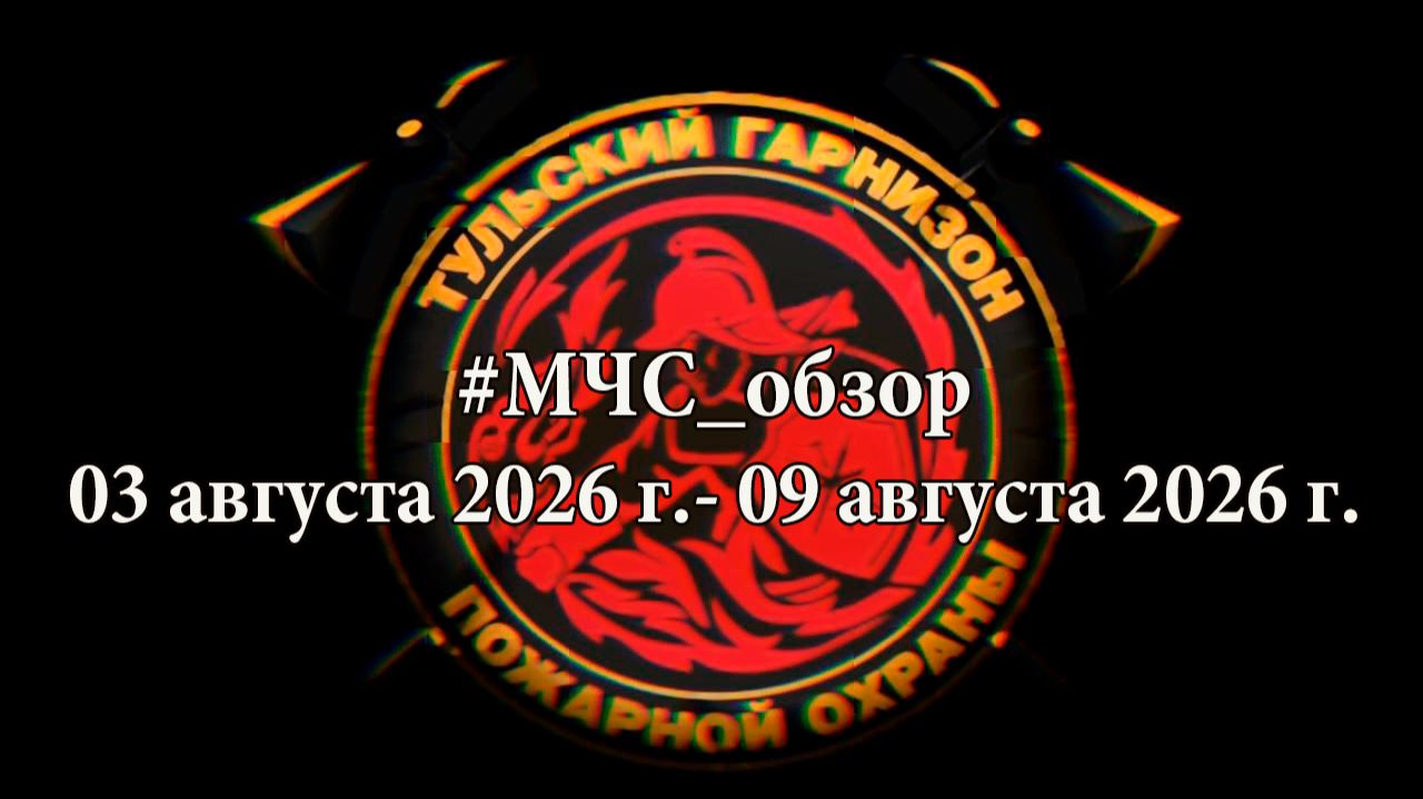 #МЧСОбзор с 03 августа по 09 августа