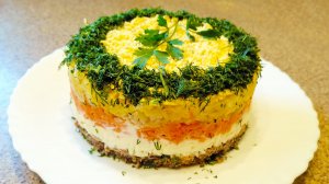 Салат мимоза с рыбными консервами классический рецепт.