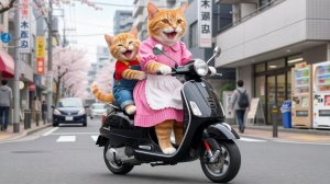 Сломанный велосипед, разбитое сердце 💔🐱 Мама-кошка работает день и ночь, чтобы купить рыжему ко