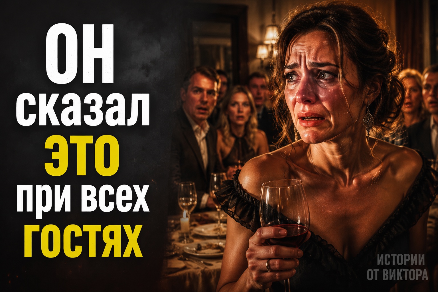 Муж выгнал меня из дома на юбилее