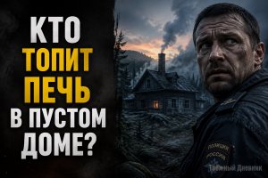 Дым над заброшенной деревней появился перед темнотой
