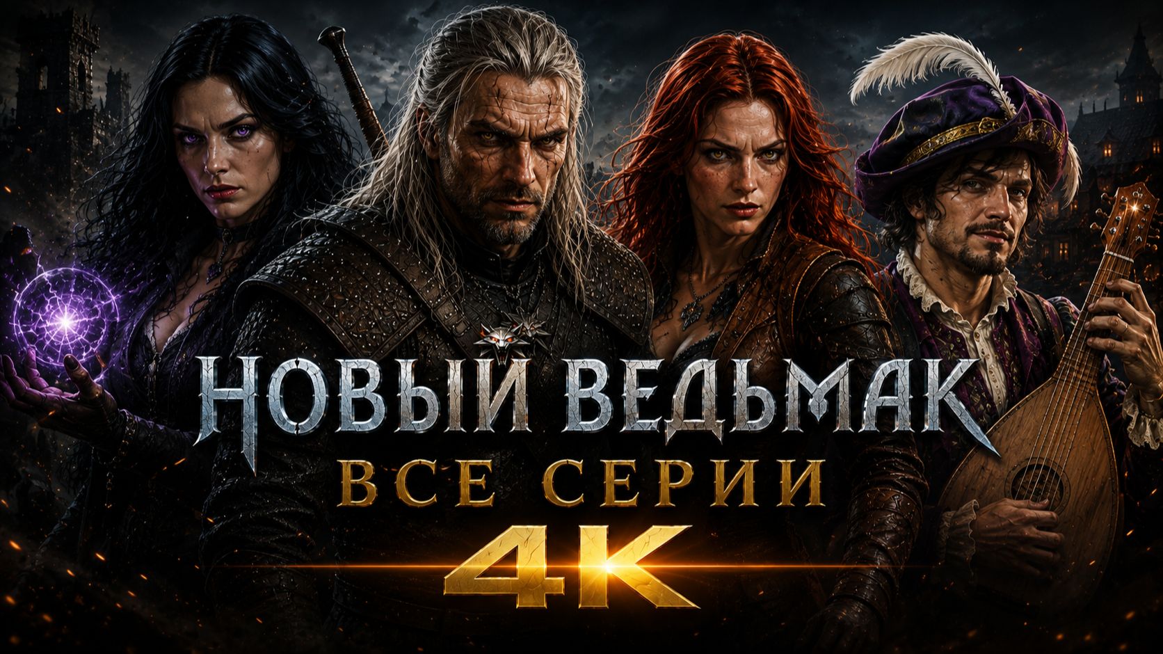 НОВЫЙ ВЕДЬМАК — ВСЕ СЕРИИ В ОДНОМ ВИДЕО | 4K