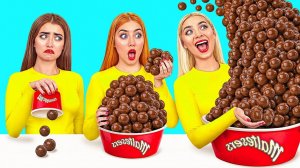 Большая, Средняя или Маленькая Тарелка Челлендж _ Смешные Кулинарные Войны