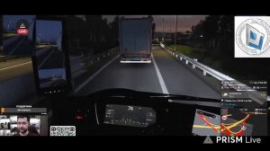 Euro Track simulator 2. Amway 921 & Avers. Посадил девочку за руль грузовика и поехал следом.