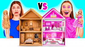 Дорогой vs Дешевый Кукольный Домик # Преображение Кукольного Домика от