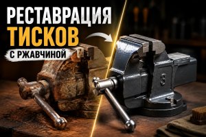 Реставрация ржавых ножных тисков