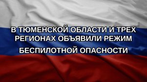 В Тюменской области и трех регионах объявили режим беспилотной опасности