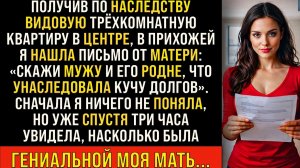 Истории из жизни/Нашла письмо от мамы, скажи мужу и свекрови, что у тебя куч/Аудиорассказы жизненные