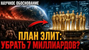 Они больше НЕ СКРЫВАЮТ это Рассекречен план по зачистке планеты
