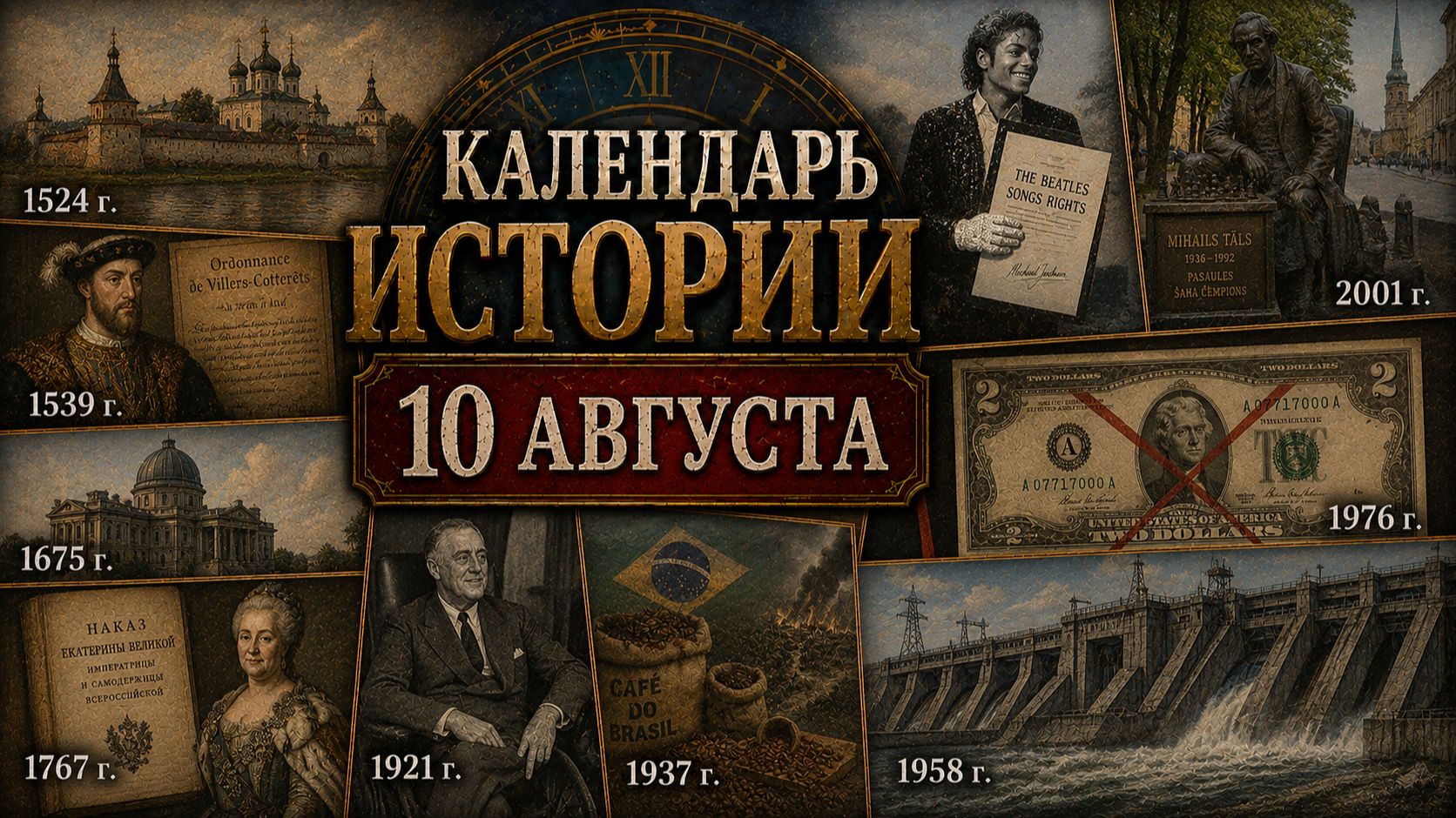 КАЛЕНДАРЬ ИСТОРИИ 10 АВГУСТА