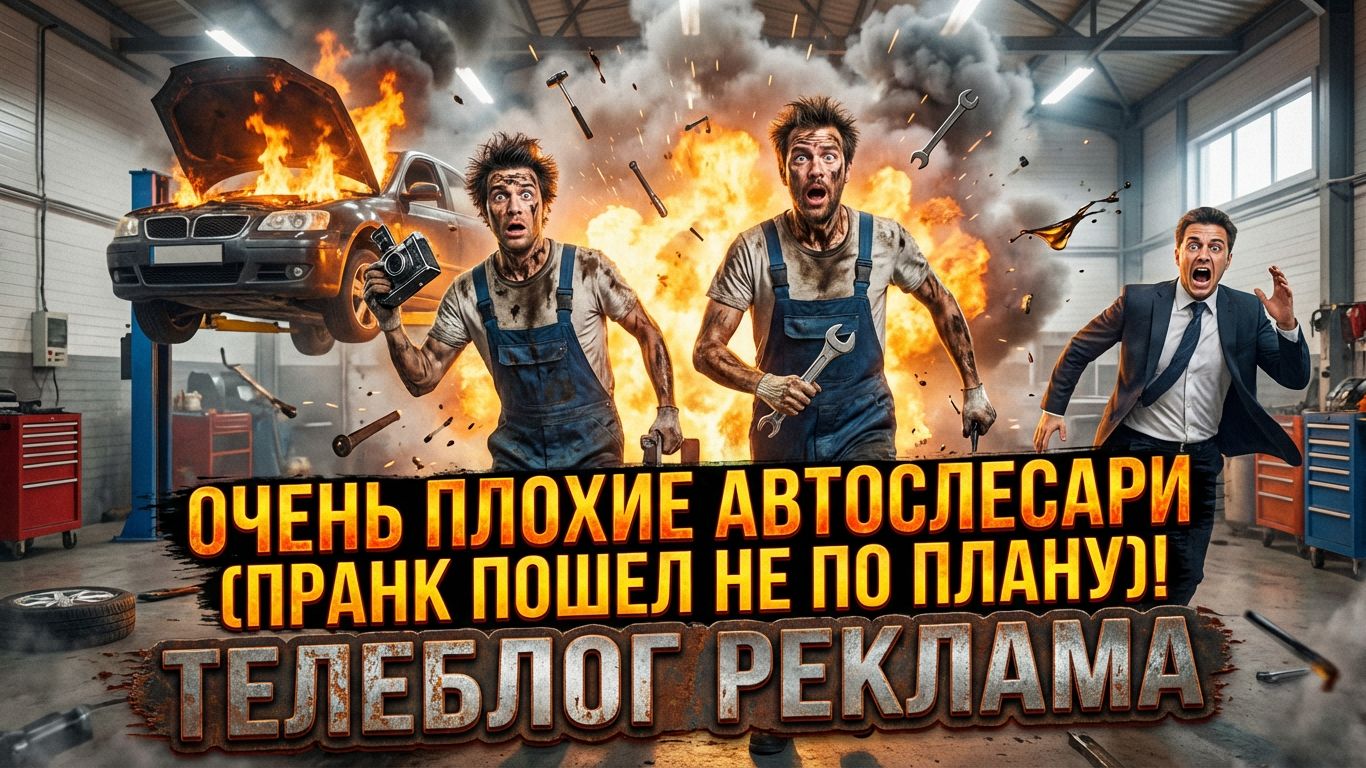 Очень плохие автослесари (пранк пошел не по плану). Телеблог Реклама