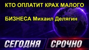 КТО ОПЛАТИТ КРАХ МАЛОГО БИЗНЕСА Михаил Делягин
