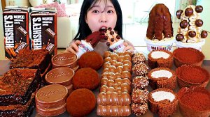Мукбанг - шоколадные десерты - цветной выпуск