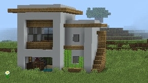 как построить дом хай-тек в Minecraft