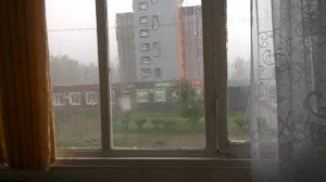 2026-08-10 Сильная гроза с градом на Правом, +17°С, Братск, Сибирь, Россия