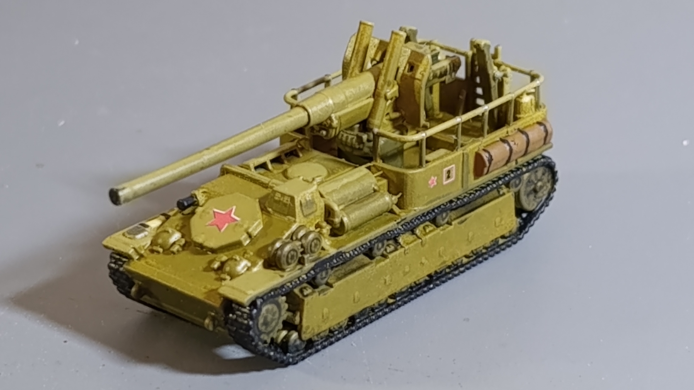 СУ-8. Модель экспериментальной советской САУ в масштабе 1/100