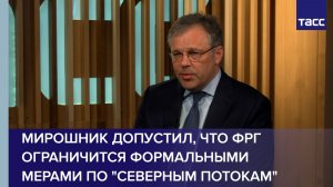 Мирошник допустил, что ФРГ ограничится формальными мерами по «Северным потокам»