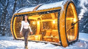 Зимняя ночь в палатке: снег, тепло и полная тишина