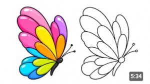 Как нарисовать милую и простую БАБОЧКУ 🦋