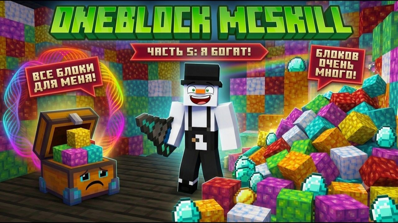 Копаю Деньги! 3Х3 Бур! 😀 — Oneblock Mcskill #5
