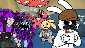 Поппи Плейтайм Лили и игрушки работают в ветклинике! Часть 2 — смешная анимация 😂🔥