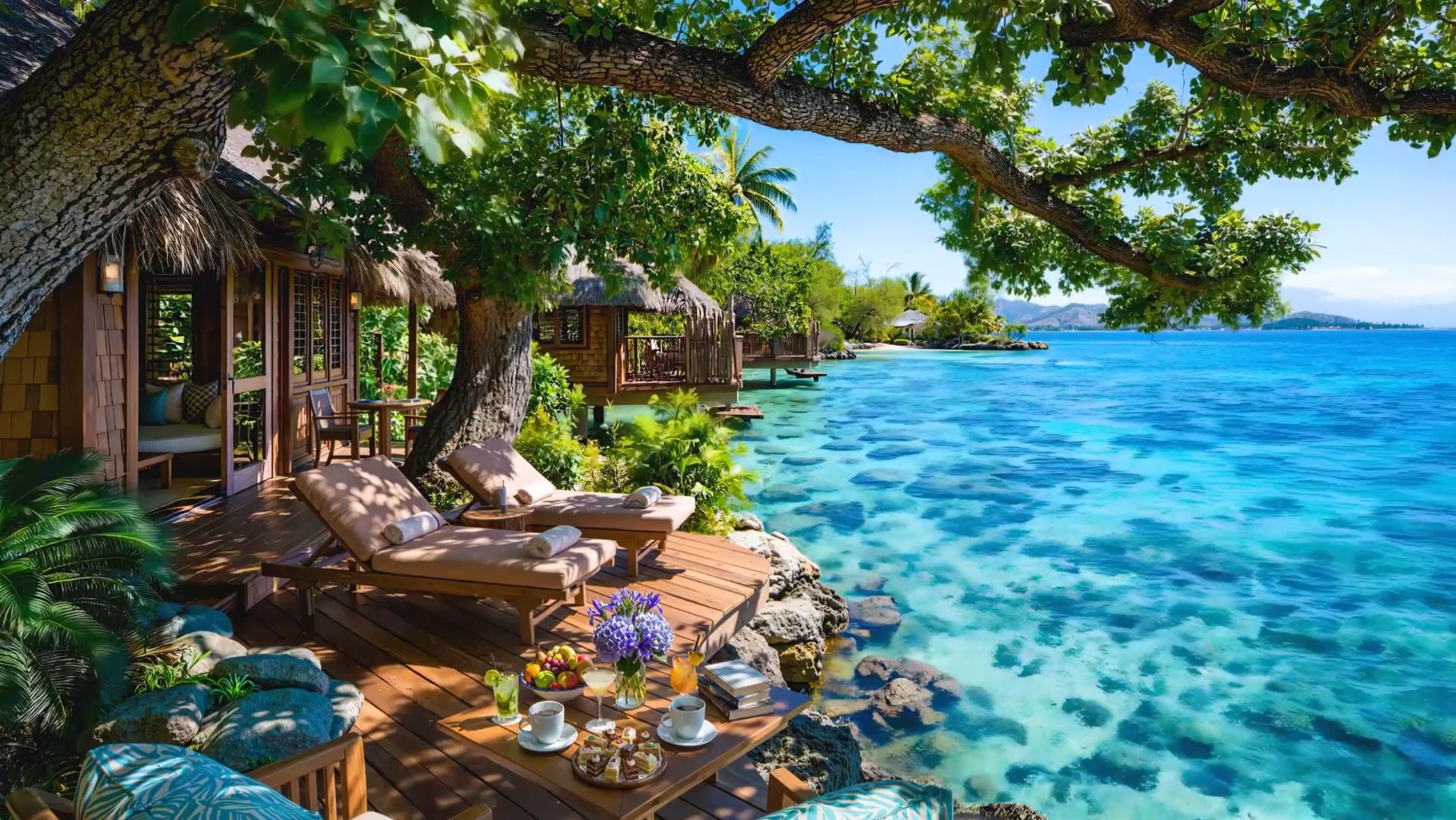 УЮТНЫЙ ДЖАЗ НА ТЕРРАСЕ У ОКЕАНА 🌴🎷 ДЛЯ СПОКОЙСТВИЯ И ОТДЫХА