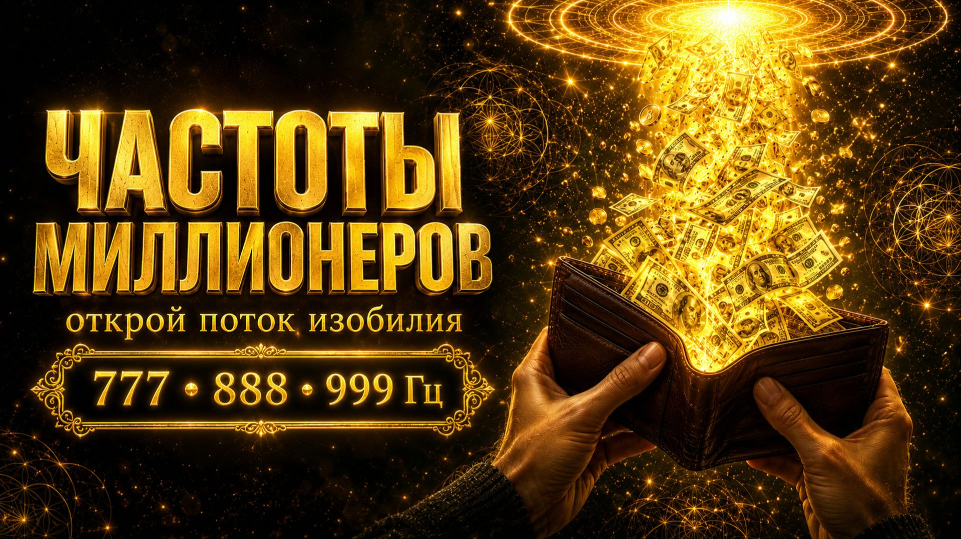 Частоты Изобилия и Денежного Потока · 777·888·999 Гц · Привлечение Денег · Слушай Каждый День