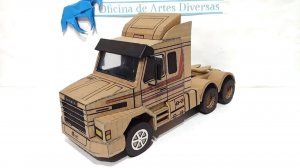как сделать Scania 113 из картона