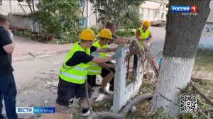 В Белгороде устраняют последствия ночной атаки ВСУ по Белгороду