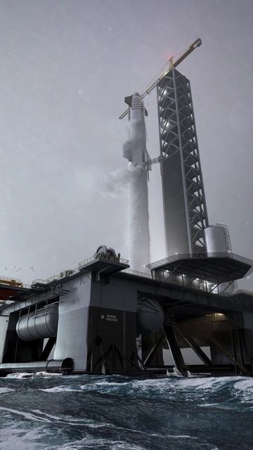 SpaceX вновь поднимает вопрос об использовании океанических платформ для запуска и посадки Starship