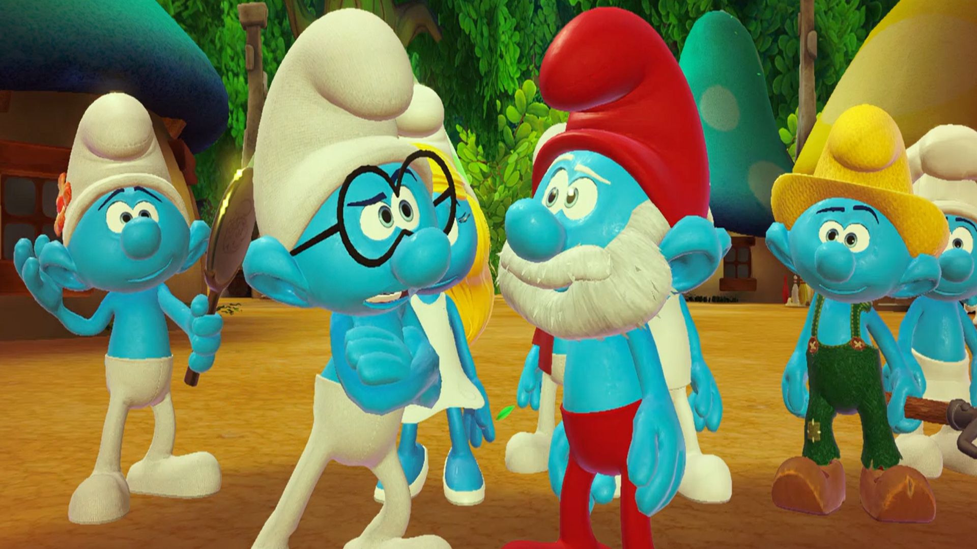 Смурфики готовятся к празднику. Smurfs Village Party