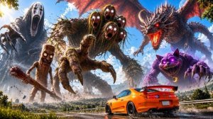 SUPRA против 15 гигантских монстров!
