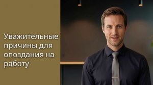 Уважительные причины при опоздании на работу