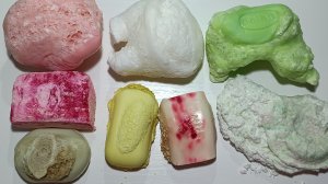 ASMR microwave soap 💚🤍💛💕 Резка мыла из микроволновки 🔪
