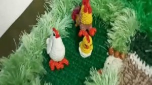 Уникальный детский коврик игровой ,с множеством игрушек ручной работы.
