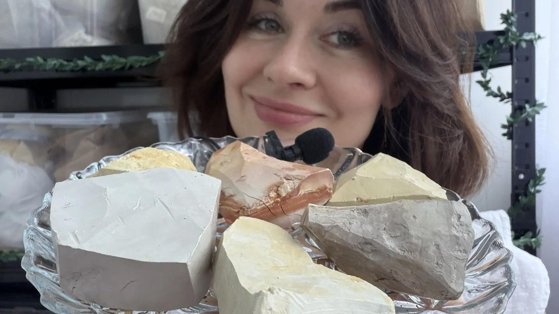 АСМР хруст Башкирскими глинами и мелом Ассорти