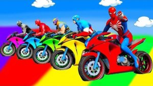 ЧЕЛОВЕК-ПАУК против ТУНГ-ТУНГ-ТУНГ САХУРА на мотоцикле на Радужном мосту  GTA MULTIVERSE