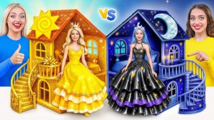 Строим Удивительный Кукольный Домик # День vs Ночь Челлендж