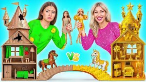 Строим Удивительный Кукольный Домик Дорогой vs Дешевый Челлендж # Смешные Челленджи Multi DO Sm