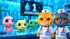 ЛЕЧИМ ЖИВОТНЫХ В БОЛЬНИЦЕ С БАТТЕРС! ! НОВАЯ АНОМАЛИЯ - МЫ ПОД ВОДОЙ! ANIMAL HOSPITAL ROBLOX