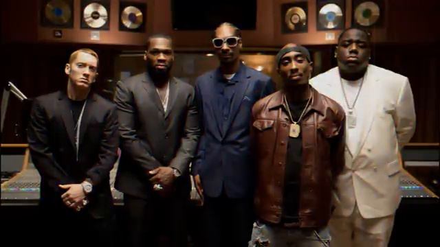 Eminem 50 Cent Snoop Dogg 2Pac Biggie Dr Dre Ice Cube Lil Wayne Diddy Jay-Z