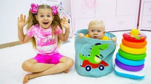 Диана и Рома помогают родителям и развивают хорошие привычки