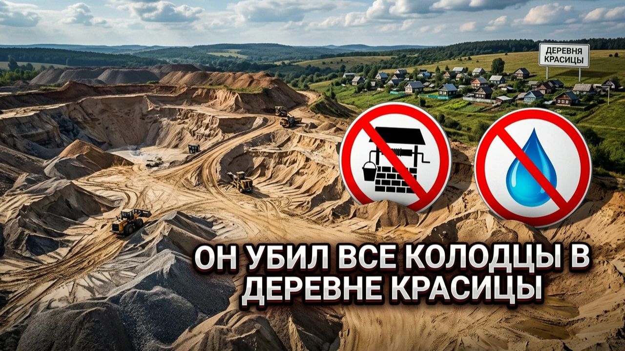 Карьер убийца колодцев, добыча воды из сухого колодца!